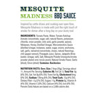 Mesquite Madness<sup>®</sup> Sauce